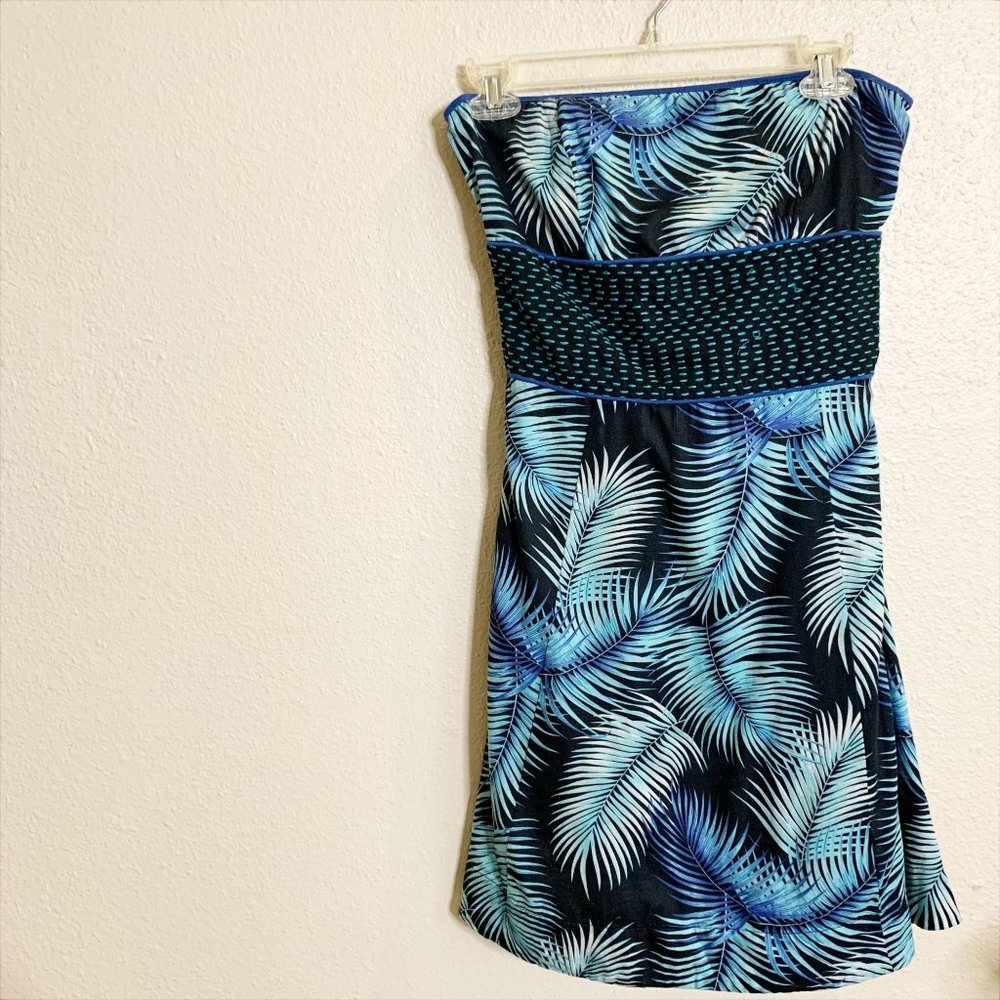 Free People Blue and Black Mini Dress